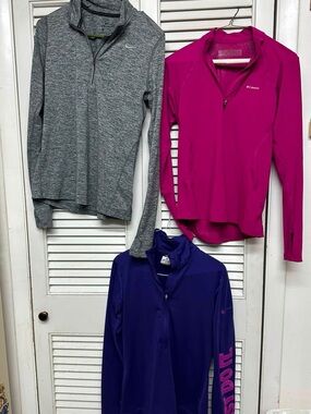 Nike&Columbia Women's Long Sleeve Quarter-Zip Set of 3
